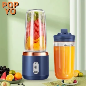 Espremedor Elétrico Mini Liquidificador Portátil Suco Alimento Misturador Smoothie 6 Lâminas POPYO