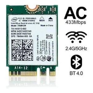 Placa Wireless Intel Dual Band 5ghz Bluetooth 4.0 3160ngw