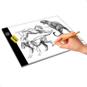 Mesa Digitalizadora Luz LED Portátil A3 e A4 Prancheta Desenho Ultra Fina 3 Níveis de Iluminação