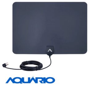 Antena Digital Interna Aquário DTV-250 Slim HDTV UHF/VHF/FM 4K