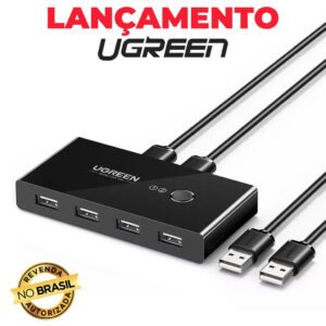Ugreen Switch Selector Usb Windows MacOS Linux Preto