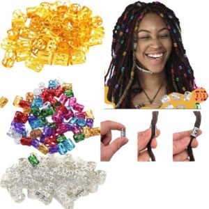 Anéis Para tranças de Cabelo 50unidades