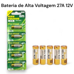 Bateria Mini Pilhas Alcalina Alta voltagem 27A 12V Cartela com 5 Baterias