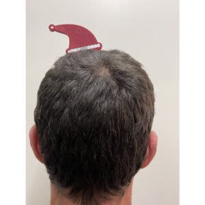 Enfeite Tiara Arco Arquinho de Natal com Duende e Papai Noel Divertido para Festas e Fantasias