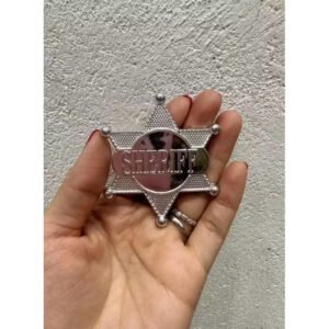 DISTINTIVO ESTRELA DE XERIFE FANTASIAS E FESTAS | PEGADINHA | BRINCADEIRA | EMBLEMAS | ARTIGOS DE FESTA | FANTASIA