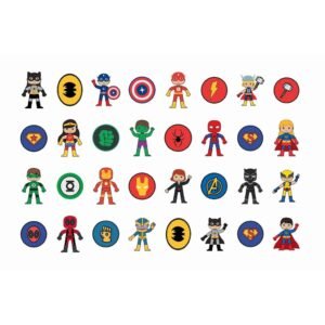 Tatuagens Temporárias 32 pçs - Heróis