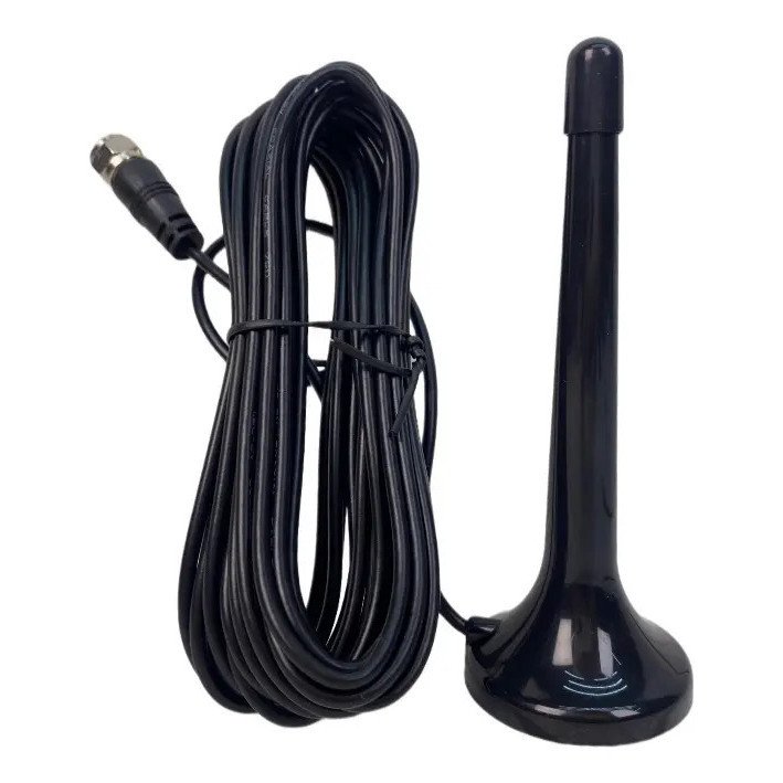 Antena Interna Digital AI 2026 UHF/VHF MBtech Cabo 3m Base Magnética